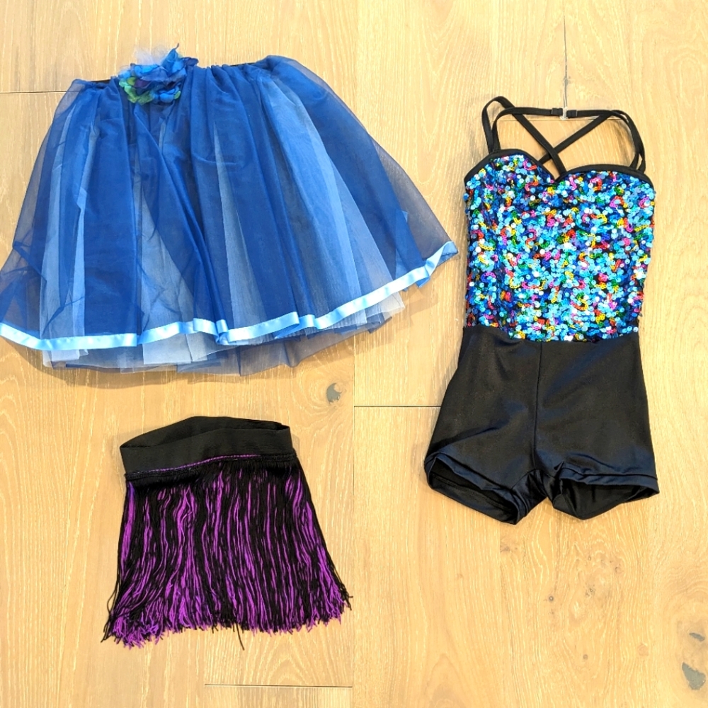 Girls' 3 Piece Dance Costume